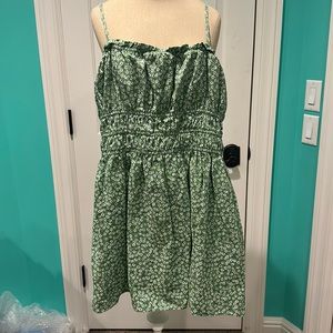 Wild fable XXL short green flower dress